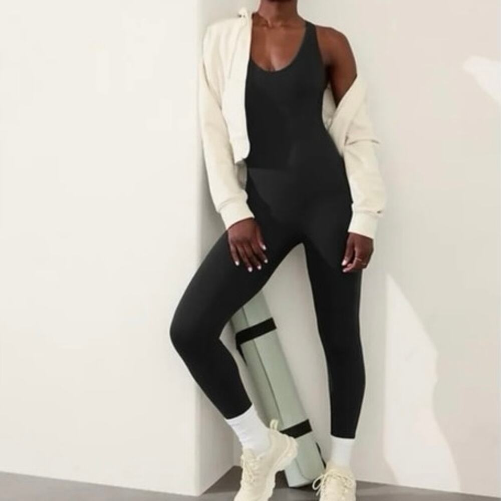 Athleta Transcend 7/8 Bodysuit Black Size XXS NWT